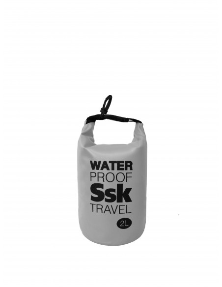 Waterproof bag/backpack waterproof | Ideal for Trekking, Fishing, Navigation, Climbing, Surfing, Paddle Surfing... (Grey 2 L)