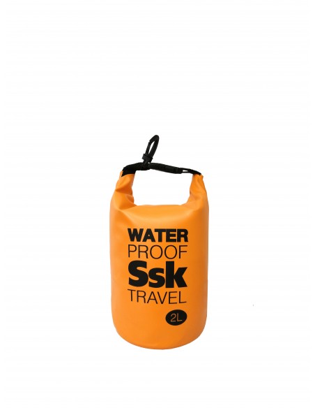 Waterproof bag/backpack waterproof | Ideal for Trekking, Fishing, Navigation, Climbing, Surfing, Paddle Surfing... (Orange 2 L)