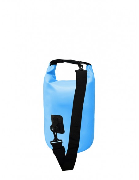 Bolsa/Mochila agua estanca Waterproof  | Ideal para Trekking, Pesca, Navegación, Escalada, Surf, Pádel Surf... (Azul claro 5 L)