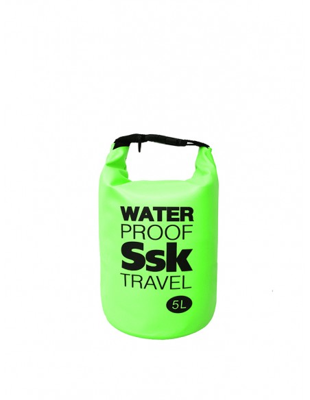 Bolsa/Mochila agua estanca Waterproof  | Ideal para Trekking, Pesca, Navegación, Escalada, Surf, Pádel Surf... (Verde 5 L)