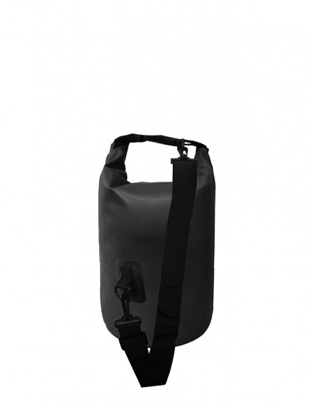 Bolsa/Mochila agua estanca Waterproof  | Ideal para Trekking, Pesca, Navegación, Escalada, Surf, Pádel Surf... (Negra 5 L)