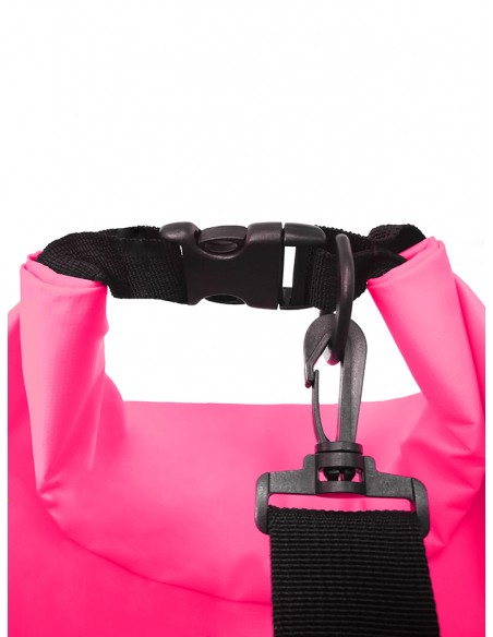 Bolsa/Mochila agua estanca Waterproof  | Ideal para Trekking, Pesca, Navegación, Escalada, Surf, Pádel Surf... (Rosa 10 L)
