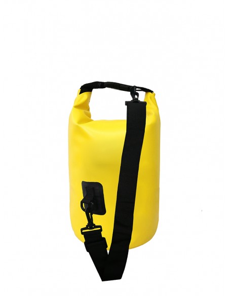 Bolsa/Mochila agua estanca Waterproof  | Ideal para Trekking, Pesca, Navegación, Escalada, Surf, Pádel Surf... (Amarilla 10 L)