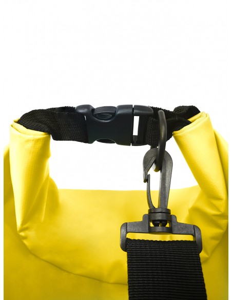 Bolsa/Mochila agua estanca Waterproof  | Ideal para Trekking, Pesca, Navegación, Escalada, Surf, Pádel Surf... (Amarilla 10 L)