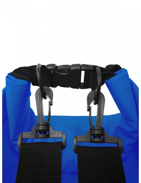 Waterproof bag/backpack waterproof | Ideal for Trekking, Fishing, Navigation, Climbing, Surfing, Paddle Surfing... (Blue 20 L)