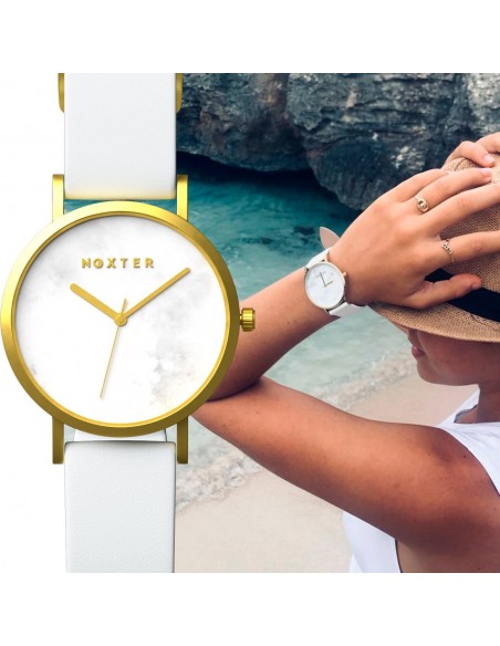 Reloj NOXTER Coron White Marmol