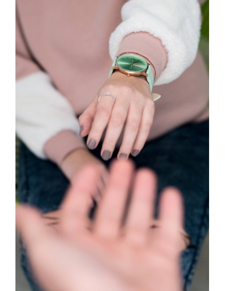 Reloj Noxter Coconut Green esfera metalizada