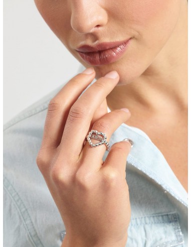 GUESS JEWELLERY HEART ROMANCE RING UBR70025