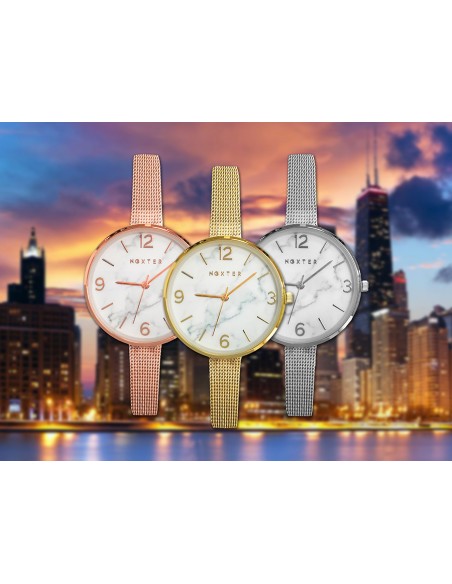 Reloj Noxter Chicago Dorado