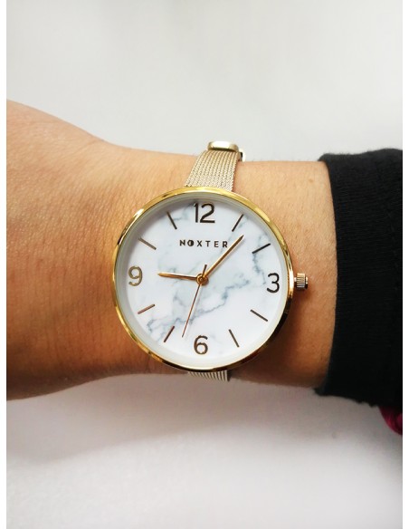 Reloj Noxter | Colección Chicago acero inoxidable (Dorado 35 mm)