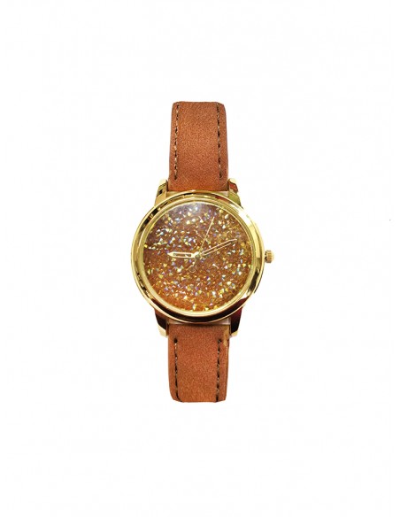 Reloj SSK TIME marrón Colección Bright Skin