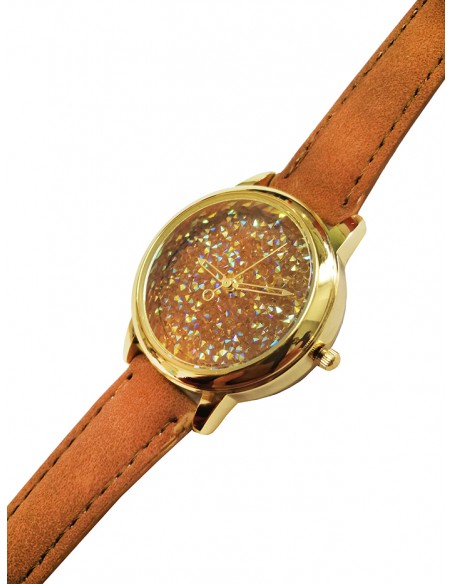 Reloj SSK TIME marrón Colección Bright Skin