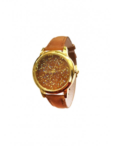 Reloj SSK TIME marrón Colección Bright Skin