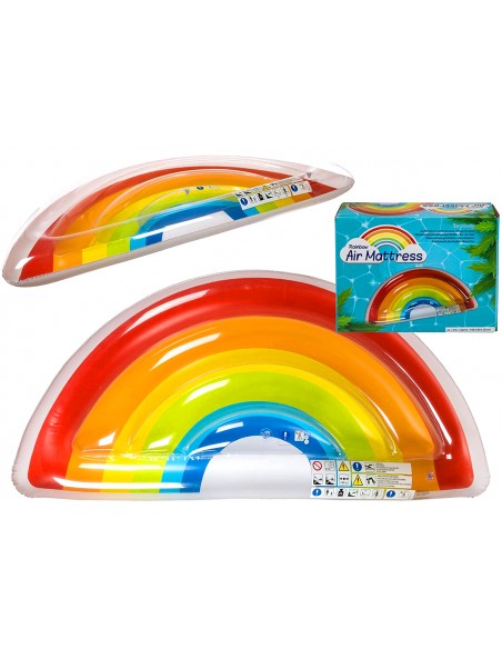 Colchoneta arco iris 167 x 85 cm | Ideal piscina y playa