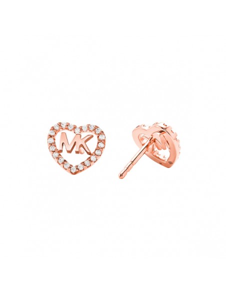 Michael Kors MKC1243AN791 Brincos de coração com logótipo