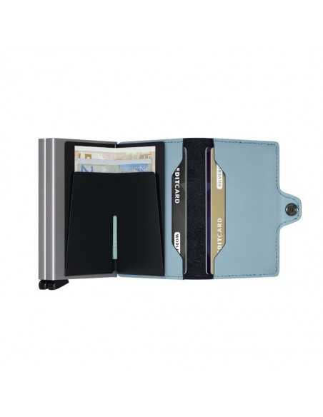 SECRID Cartera Twinwallet Matte Blue Silver