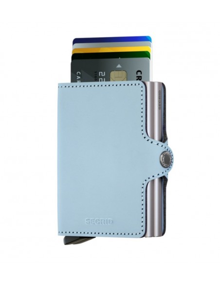 SECRID Cartera Twinwallet Matte Blue Silver