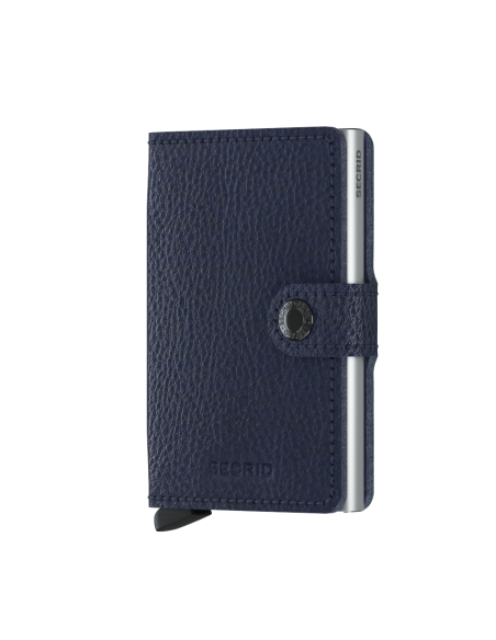 SECRID Cartera Miniwallet Veg Navy Silver
