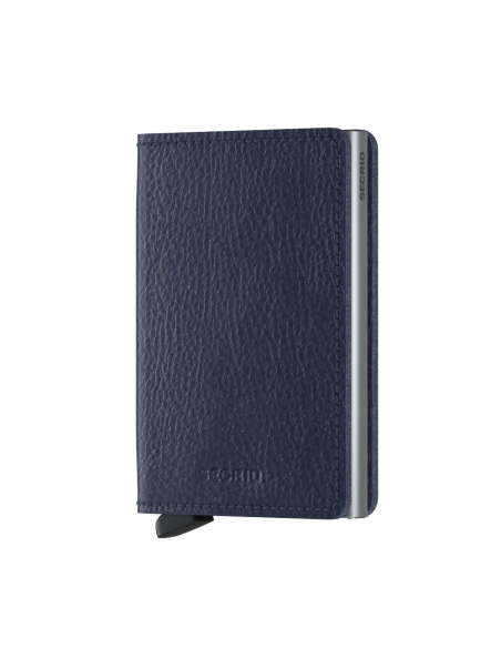 SECRID Cartera Slimwallet Veg Navy Silver