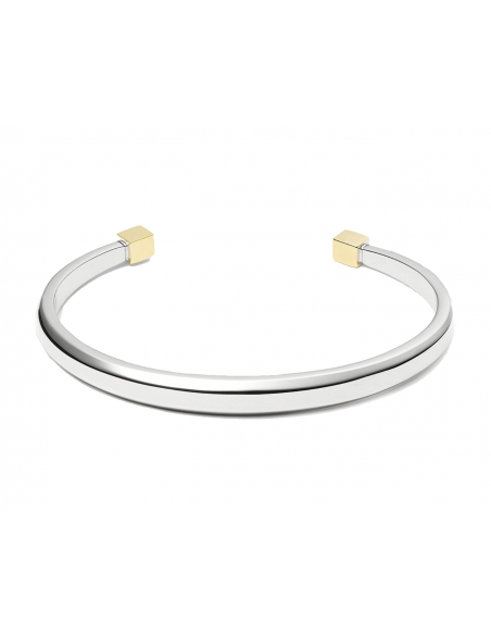 PULSERA FOSSIL  MUJER Two-Tone Stainless Steel Cuff Bracelet