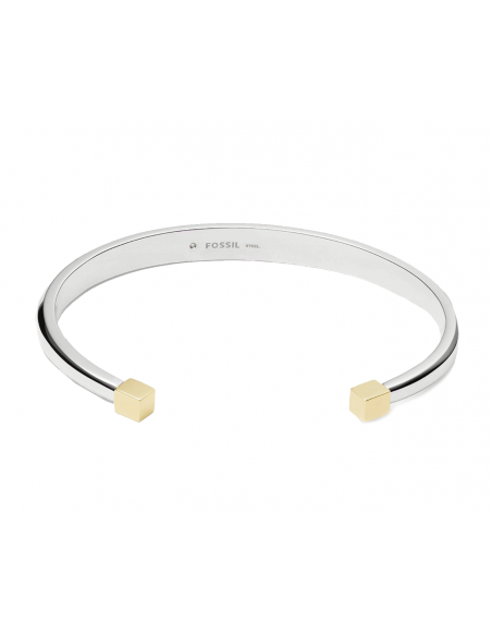 PULSERA FOSSIL  MUJER Two-Tone Stainless Steel Cuff Bracelet
