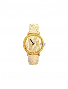 SSK TIME Reloj Bambú correa...