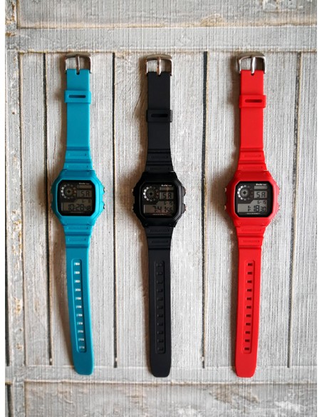 SSK TIME Reloj Gratio correa rojo + caja negra