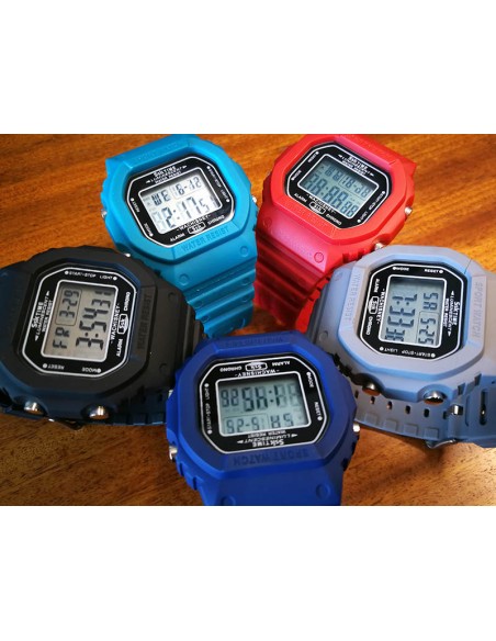 SSK TIME Reloj Tinio correa rojo + caja negra