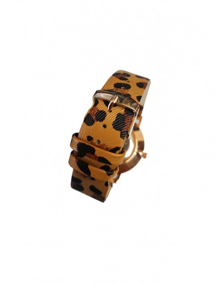 Reloj SSK TIME khaki esfera dorada colección animal print