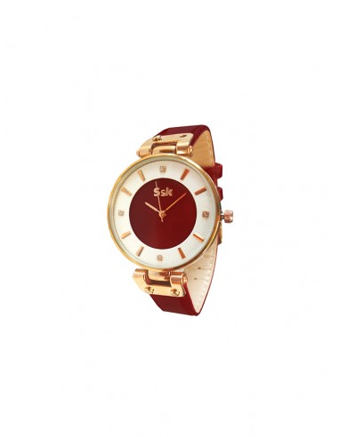 Reloj SSK TIME Correa rojo esfera...