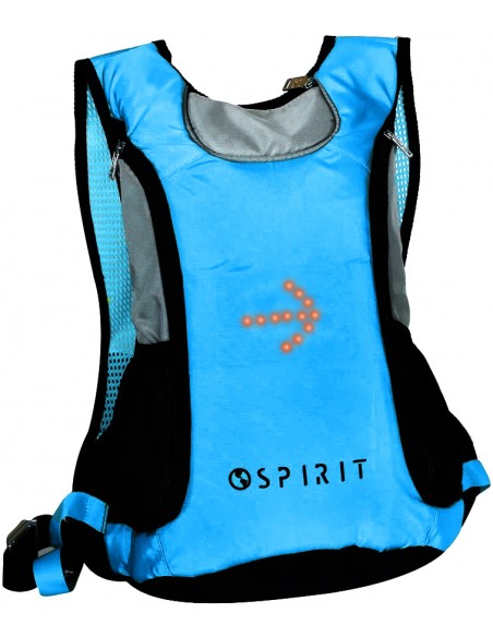 Mochila de Ciclismo con luz de señal LED mochila reflectante AZUL