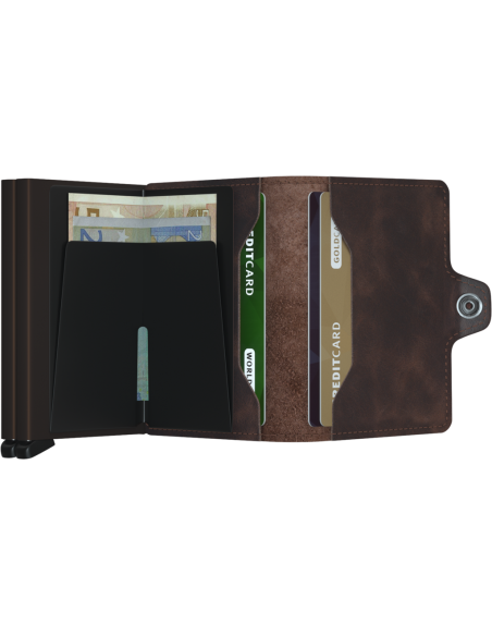 SECRID Cartera Twinwallet Vintage Chocolate