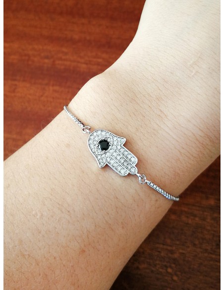 SSK STYLE SHINY BRACELET  SILVER HAND
