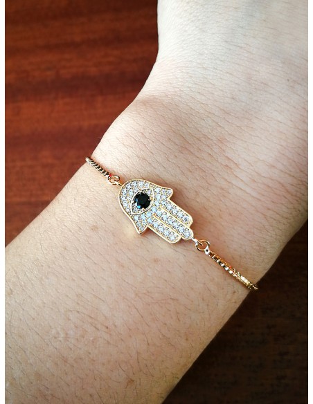 SSK STYLE SHINY BRACELET  GOLDEN HAND