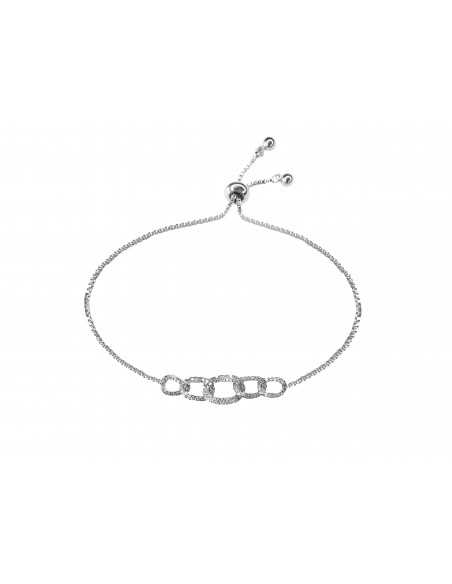 SSK STYLE SHINY BRACELET  SILVER LINKS