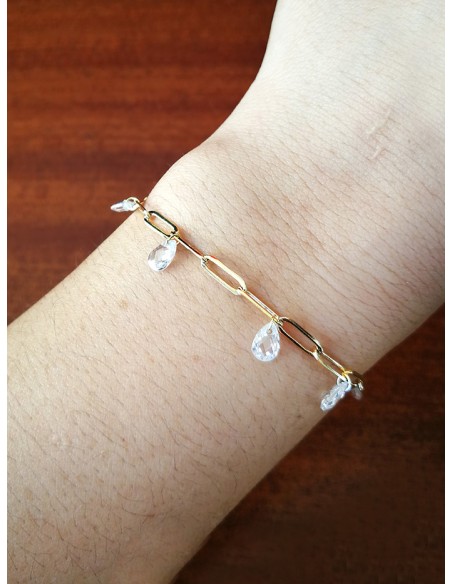 SSK STYLE SHINY BRACELET  GOLDEN CRYSTAL