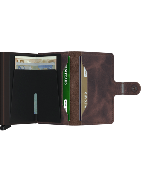 SECRID MINIWALLET VINTAGE CHOCOLATE