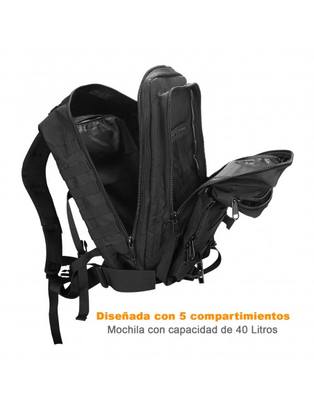 URBANFEEL MOCHILA MARINE USA NEGRA