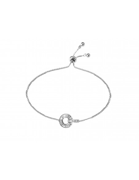 SSK STYLE SHINY SILVER CIRCLE BRACELET