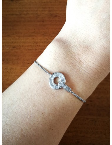 SSK STYLE SHINY SILVER CIRCLE BRACELET