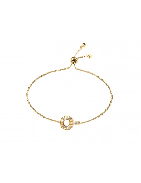 SSK STYLE SHINY GOLDEN CIRCLE BRACELET