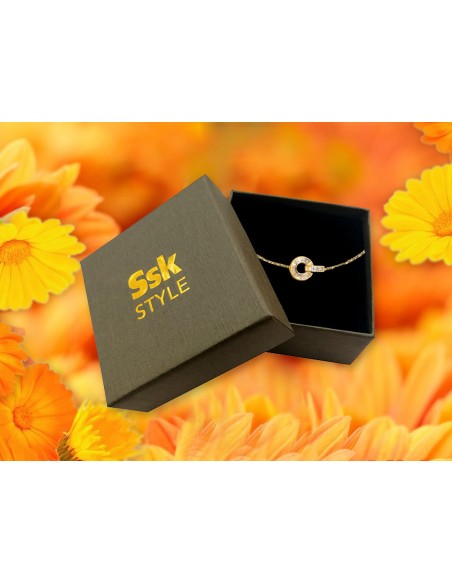 SSK STYLE SHINY GOLDEN CIRCLE BRACELET