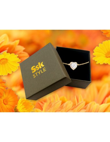 SSK STYLE SHINY GOLDEN HEART BRACELET