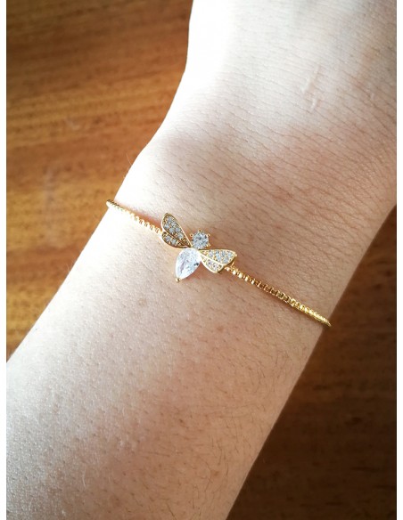 SSK STYLE SHINY GOLDEN BEE BRACELET