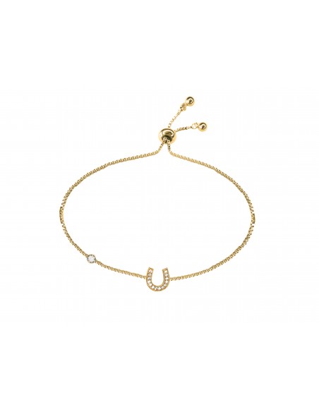 SSK STYLE SHINY GOLDEN HORSESHOE BRACELET