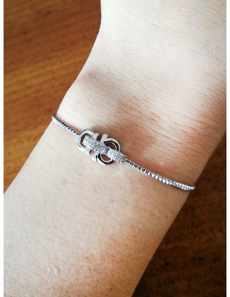 SSK STYLE SHINY BRACELET WITH SILVER BUCKLE