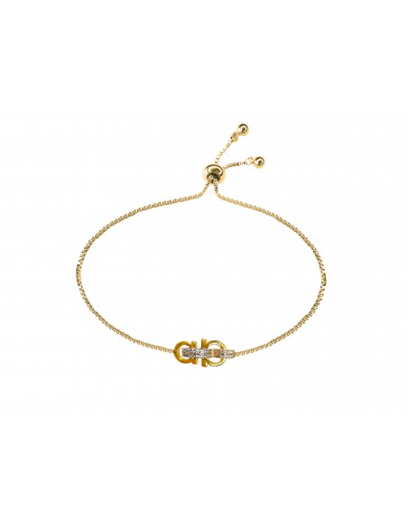 SSK STYLE SHINY BRACELET WITH GOLDEN BUCKLE