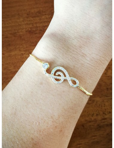 SSK STYLE SHINY GOLDEN TREBLE CLEF...