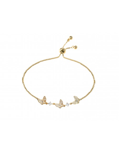 SSK STYLE SHINY GOLDEN BUTTERFLIES BRACELET