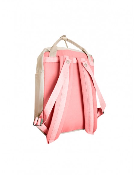 MOCHILA GIRL SSK TRAVEL ROSA/BEIGE 40x25x12